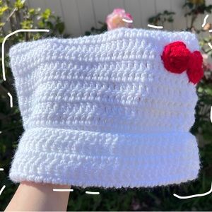 Crochet Sanrio Hello Kitty beanie